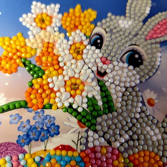 Easter Bunny Holding Flowers Easter Card 🐣 - Picture 4 of 10